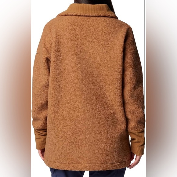 Columbia • Blue Point Creek Fleece Full Zip Jacket, Camel Brown - Size XXL - Picture 13 of 16